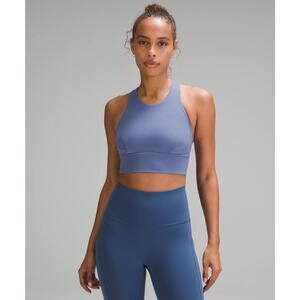 LULUEMON Wunder Train Longline Bra Medium Support C/d Cup In Water Drop Size 4